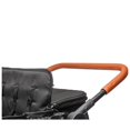 thumbnail image 5 of Ucades Wagon Stroller for 4 Kids, Foldable 4-Seater Stroller Wagon with Removable Canopy, Snack Tray, Convertible Seats, 5-Point Harness, Dual Adjustable Handles, All-Terrain PU Wheels, Black, 5 of 10