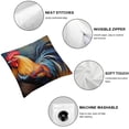 thumbnail image 4 of COMIO Rooster Dog Art Pillow Case 2-Pack Short Plush Pillowcase (Universal 1) White, 4 of 6
