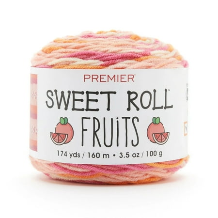 UPC: 0840166812693 | Premier Yarn Sweet Roll Fruits Yarn – Pink Grapefruit