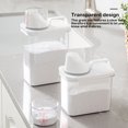 thumbnail image 2 of Large Capacity Food Storage Box Home Moisture Proof Rice Coffee Beans Organizer Grain Case Washable Kitchen Accessory 1100ml Type 2, 2 of 9