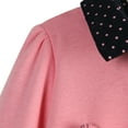 thumbnail image 4 of Richie House Girls' Pullover with Rabbit Pattern and Polka Dot Collar RH1433-01, 4 of 7