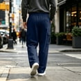 thumbnail image 5 of Men's Open Bottom Cargo Sweatpants, Sizes S-5XL, 5 of 6