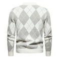 thumbnail image 4 of Chandails pour Hommes, Manteaux pour Hommes, Chandail-Over Élastique à Col Rond pour Hommes, Couleurs Assorties, Tendance Texturée, 4 of 8