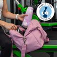 thumbnail image 5 of Purple Butterfly Pattern Hot Yoga Mat Towel Non Slip for Hot Yoga - Quick-Drying Yoga Mat Cover with 4 Corner Pockets with Travel Bag - Hot Yoga Towel Non Slip Grip Moisture Wicking Sweat 70"x26", 5 of 6