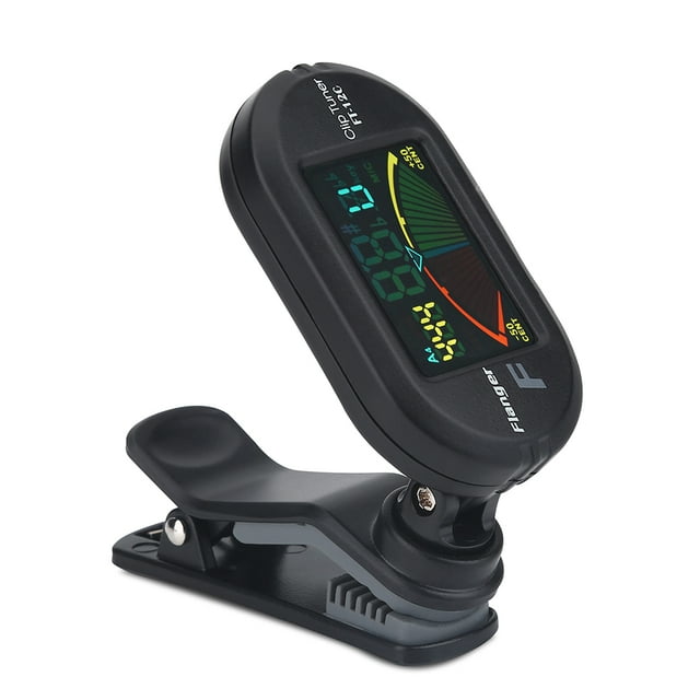 Afinador De Guitarra Con Clips, Afinador Para Guitarra, Bajo, Ukelele, Violín Con Clips Giratorios De 360 grados, Pantalla LED Colorida E Inmunidad Al Ruido