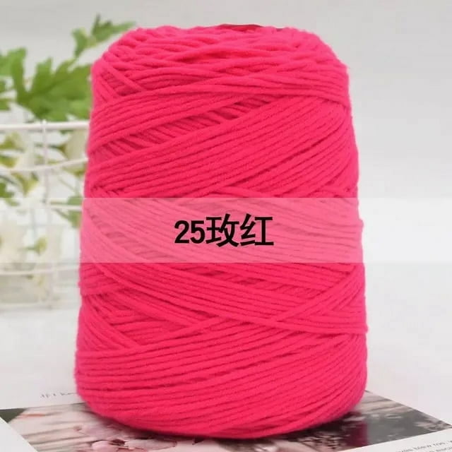 Milk Cotton Yarn 8 Strands Tufting Art Embroidery Rug Crochet Hook Thread Knitting Material DIY Poke Embroidery Tufting TJ7786