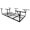 Black + Steel, variant on Heavy-Duty Overhead Garage Storage Rack 3x8FT, 600 lb Capacity Adjustable Ceiling Drop-Down 22-40 inch, Metal Garage Ceiling Shelf for Floor Space Saving, White
