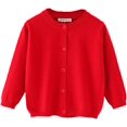 thumbnail image 5 of GDDXLM Bebé Niño Niña Suéter Cárdigan Abrigo De Manga Larga Botón Abajo Ropa De Abrigo para Niños Prendas De Punto Chaquetas De Punto De Primavera 1-6t, 5 of 5