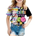 thumbnail image 6 of Staki Easter Outfit Toddler Girl Easter Bunny Shirt for Toddler Boys Girls Kids Eggs-Track Tees Eggs Tractor T-Shirts 1-9Y 10-13Y(Yellow,6-7 Years), 6 of 6