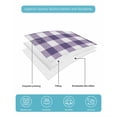 thumbnail image 5 of Purple Checkered Twin XL Size Down Alternative Comforter, Lightweight Comforter Quilt Bedding Set with Pillow Shams Farmhouse Buffalo Plaid All Seasons Bed Comforter Duvet Insert 68"x98", 5 of 7