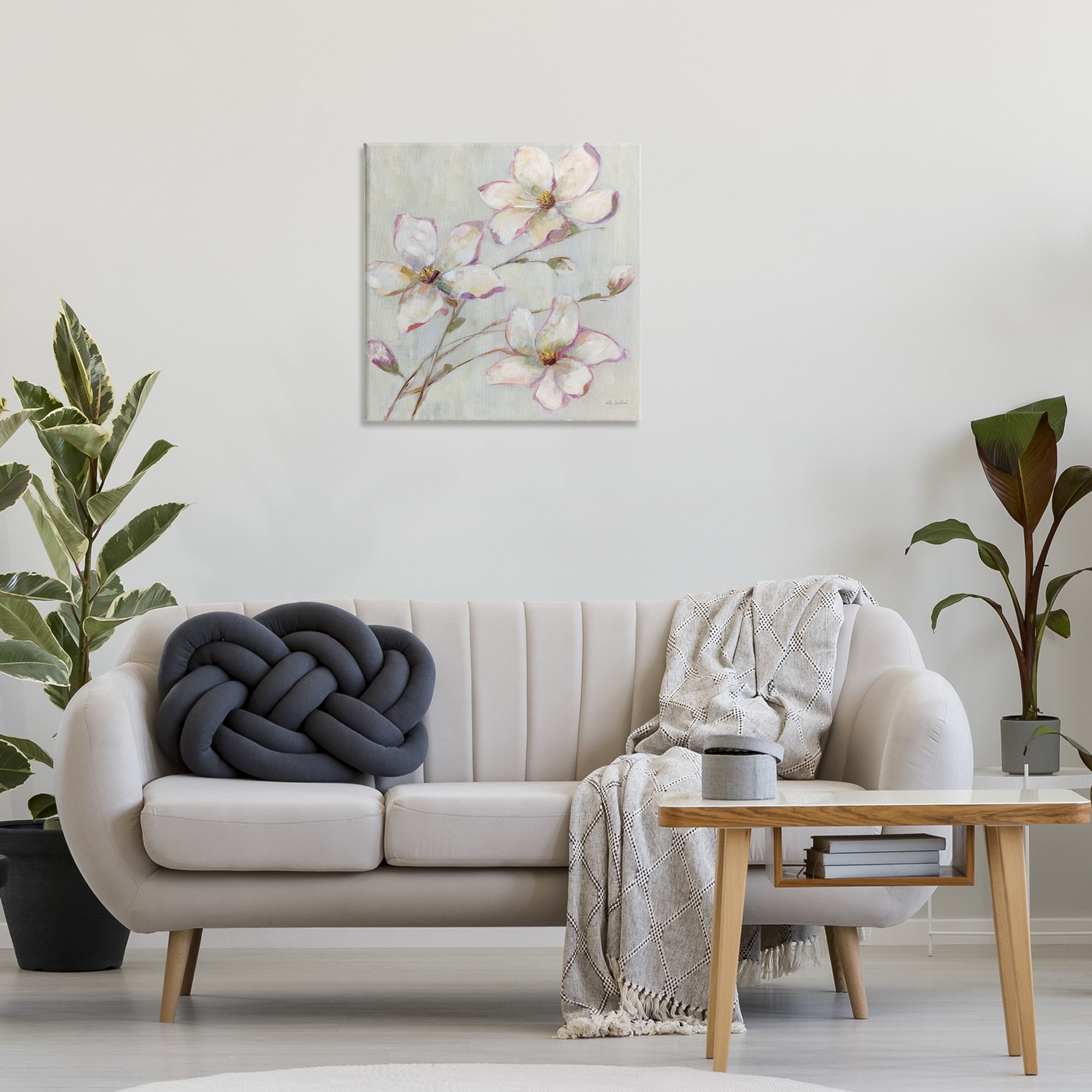 Stupell Industries Apple Blossom Botanicals Botanical & Floral Painting Gallery Wrapped Canvas Art Print Wall Art, 24 x 24