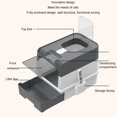 thumbnail image 3 of Portable Cat Litter Box, Large Space Multipurpose Enclosed Cat Litter Box Leakage Proof  for Indoor, 3 of 7