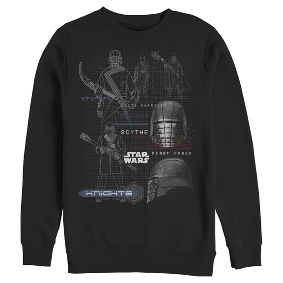 Men's Star Wars: The Rise of Skywalker Knights of Ren Warrior Sweatshirt Black Medium