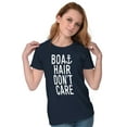 thumbnail image 4 of Boat Hair Don't Care Ocean Vibes Cute Womens Slim Fit Graphic Tee Brisco Brands L, 4 of 5