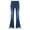 Dark Blue-A, variant on MSemis Kid Girls Youth Junior Denim Jeans Bell Bottom Flare Pants Dark Blue 4