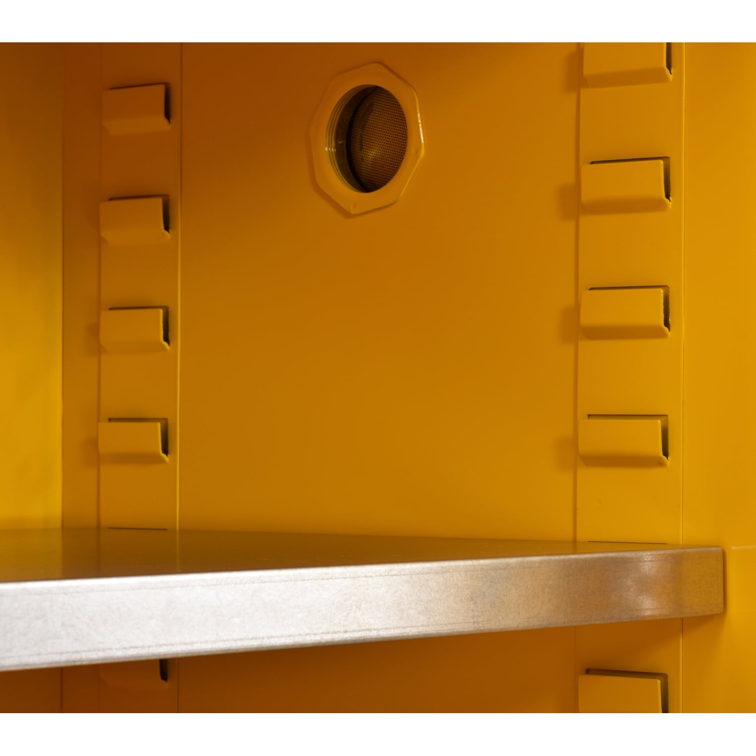 Edsal Steel Freestanding Flammable Liquid Safety Single-Door Storage Cabinet in Yellow (44 in. H x 23 in. W x 18 in. D)
