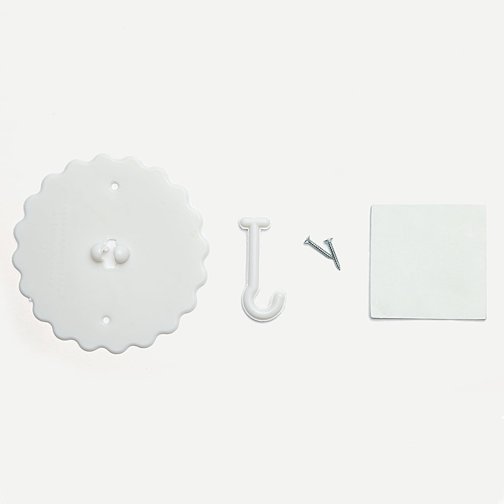 Htovila Decorative Polyester Round Bed Canopy, Twin/Full, White
