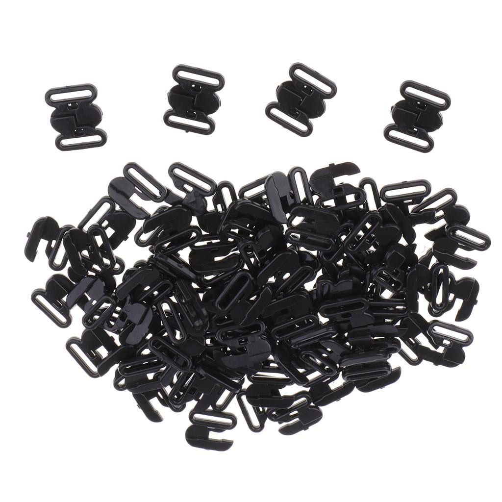 Bra Strap Adjusters 50 Sets 10mm Slider Buckle