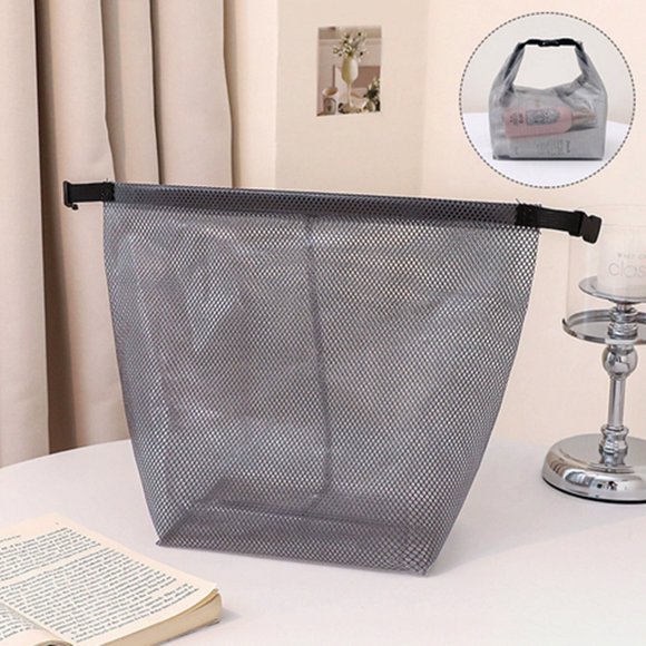 SHAGUOZHOU EVA Mesh Cloth Dry Wet Separation Wash Bag Swimming Fitness Makeup Storage Bag Portable Travel Bag Closet Storage for Clothes Blanket Shelf Storage Cloth Storage