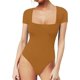 thumbnail image 1 of Xishao Body de manga larga con cuello cuadrado para mujer Xishao ropa, 1 of 2
