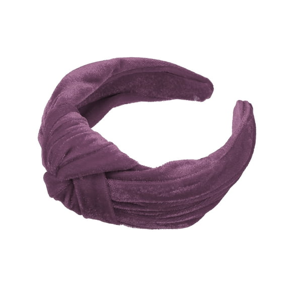 Vocoste 1 Pc Velvet Wide Knotted Hairband for Women Hairband Hair Hoop Hair Accessories Fuchsia