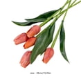 thumbnail image 4 of Nesthee Fake Orange Flowers Tulips Real Touch for Spring Easter Home Kitchen Wedding Bouquet Bulk Mother's Gift Day Decorations, 4 of 8
