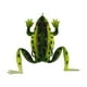 thumbnail image 1 of Señuelo de rana suave y resistente con anzuelo para pesca de lubina, cebo realista para pesca de superficie. Verde negro, 1 of 9