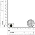 thumbnail image 3 of Gem Stone King 925 Silver and 10K Yellow Gold Black Onyx Solitaire Engagement Ring for Women | 2.00 Cttw | Oval 9X7MM | Gemstone December Birthstone (Size 8), 3 of 4