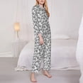 thumbnail image 3 of Lsque Snake Pattern Long Sleeve Pajama Set for Women - Soft 2-Piece Sleepwear and Loungewear Set with Pockets, Comfy Nightwear-Medium, 3 of 7