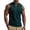 Green-tanks, variant on Men Collar Tank Tops - Ribbed V Neck Drawstring Stretch Trendy Undershirts Workout Muscle Gym Fitness Tee