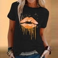 thumbnail image 5 of Birdeem T-Shirt Mode Femme Imprimé Col Rond Manches Courtes Blouse Ample, 5 of 5