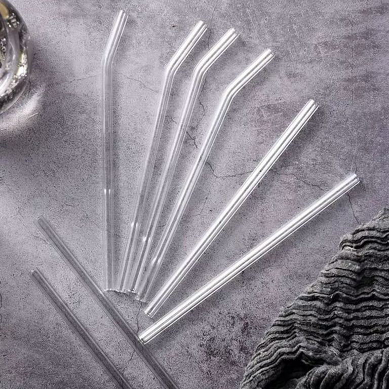 Reusable Clear Glass Drinking Straws
