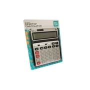 Pen+Gear 12 Digit Large Display Desktop Calculator, Gray, Office, Elementary school, middle school