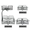 thumbnail image 4 of Cestas desmontables de 2 niveles Encimera de cocina resistente Soporte de almacenamiento de mesa Estante Estante Tazones perfecl tazones de frutas, 4 of 8