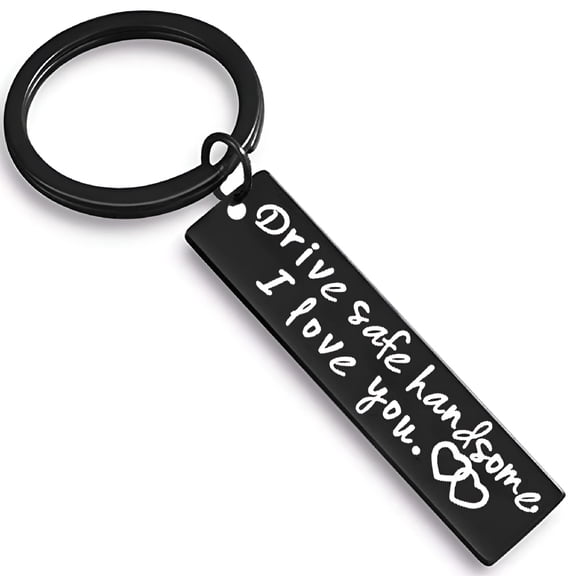 DESIGNICE 2026 New Drive Safe Keychain for Boyfriend Husband Dad Gifts for Daily Driving, Road Trips, Commuting
