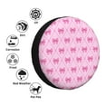 thumbnail image 4 of Susaid Pink bows Print Tire Covers,Waterproof Anti-UV Snow Sun Rain Tire Covers for RV,Truck, SUV, Trailer, Camper-17 inch, 4 of 6