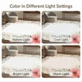 thumbnail image 7 of ODIKA Personalized Photo Wreath Text Exact Alfombra Personalizada Round for King Size Bedroom, Master Suite, Under Bed, Foldable Easy Care, 7 of 7
