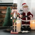 thumbnail image 3 of Shisuyan Nutcracker Soldier Decor Christmas Nutcracker Figure Wooden Nutcracker Soldier, 3 of 8