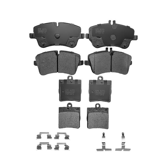 Set of 8 Front-Rear Ceramic Brake Pad Kit For 2009-2011 Mercedes-Benz SLK300