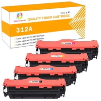 Toner H-Party 4-Pack Compatible Toner Cartridge Replacement for HP CF380A CF381A CF382A CF383A Color LaserJet Pro MFP M476nw M476dn M476dw Printer Ink Black, Cyan, Magenta, Yellow