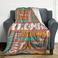 thumbnail image 2 of Personalized Blanket for Adults Kids Personalized Name Blanket Custom Blanket with Name Gift for Christmas Birthday Valentines Day (Color -4), 2 of 5