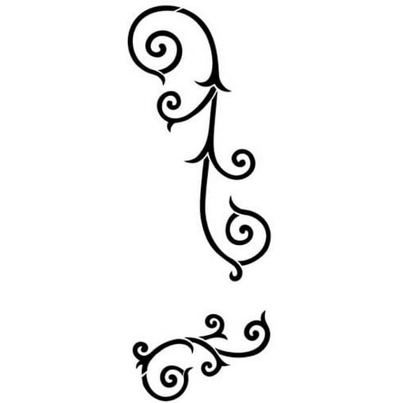 Wrought Iron Scroll Wall Stencil SKU #2885 by Designer Stencils