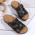 thumbnail image 4 of Sandalias en línea para mujer adulta con tacón de cuña informal de talla grande de estilo nuevo de verano, 4 of 9