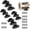 12pcs, variant on 12 Pack Quick Fitting Furniture Joint Bracket with Screws, Stainless Steel Furniture Connectors, 2-in-1 Locking Insert Shelf Brackets, for Beds, Tables, Shelves, Wardrobes