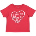 thumbnail image 3 of Inktastic I Love My Mom and Dad in White Chalk Heart Boys or Girls Baby T-Shirt, 3 of 5