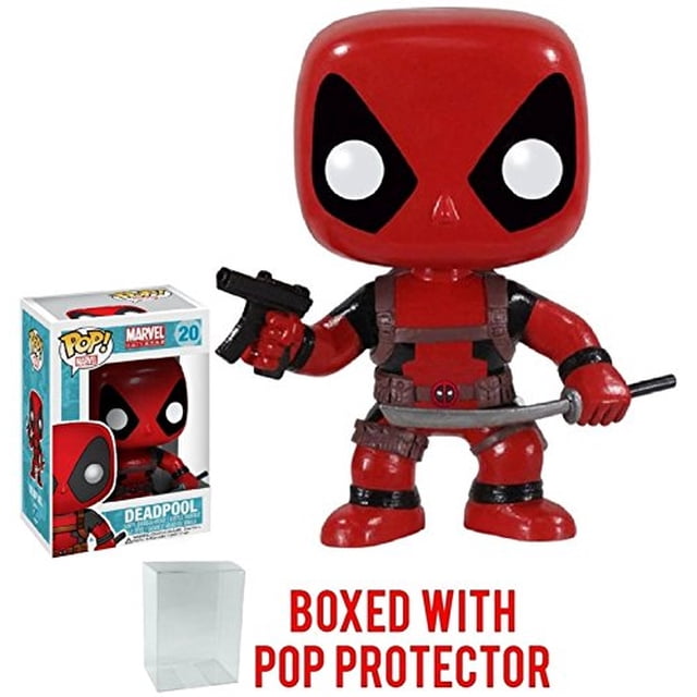 Funko Pop Marvel Heroes Deadpool #20 Figura de Vinilo con estuche protector Pop Box
