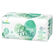 Pampers Aqua Pure Sensitive Baby Wipes 2X Pop-Top 112 Count