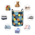 thumbnail image 6 of Balery Sunflowers Round Laundry Basket with Handles Waterproof Freestanding Laundry Hamper for Clothes Toys in the Dorm and Family-Small, 6 of 8