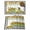 Green Yellow, variant on Sunflowers Placemats Set of 12, Spring Farmhouse Country Truck Floral Black Plaid Placemats for Dining Table, Place Mats for Kitchen Tabletop, Waterproof Wipeable Dining Table Mats Set