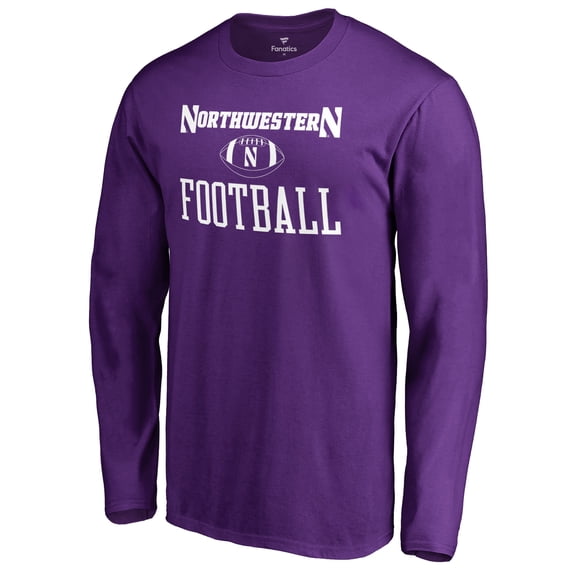 Men's Purple Northwestern Wildcats First Sprint Long Sleeve T-Shirt